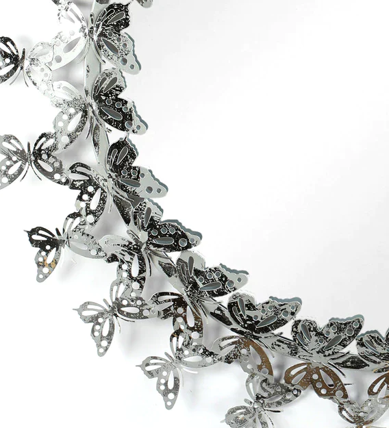 Silver Cornet butterfly mirror 3